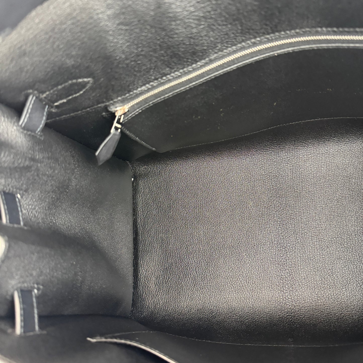 Birkin35 anate バーキン35アナーテ Stamp-W W刻印 Evergrain エヴァーグレイン Black ブラック PHW シルバー金具