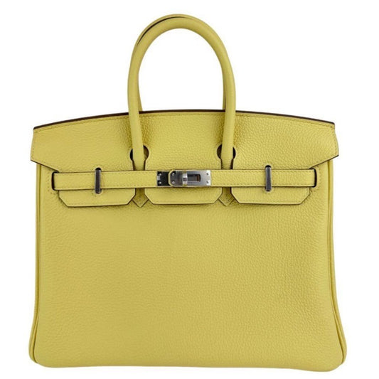 Birkin25 バーキン25 Stamp-B B刻印 Togo トゴ Joune poussin ジョーヌプッサン PHW シルバー金具