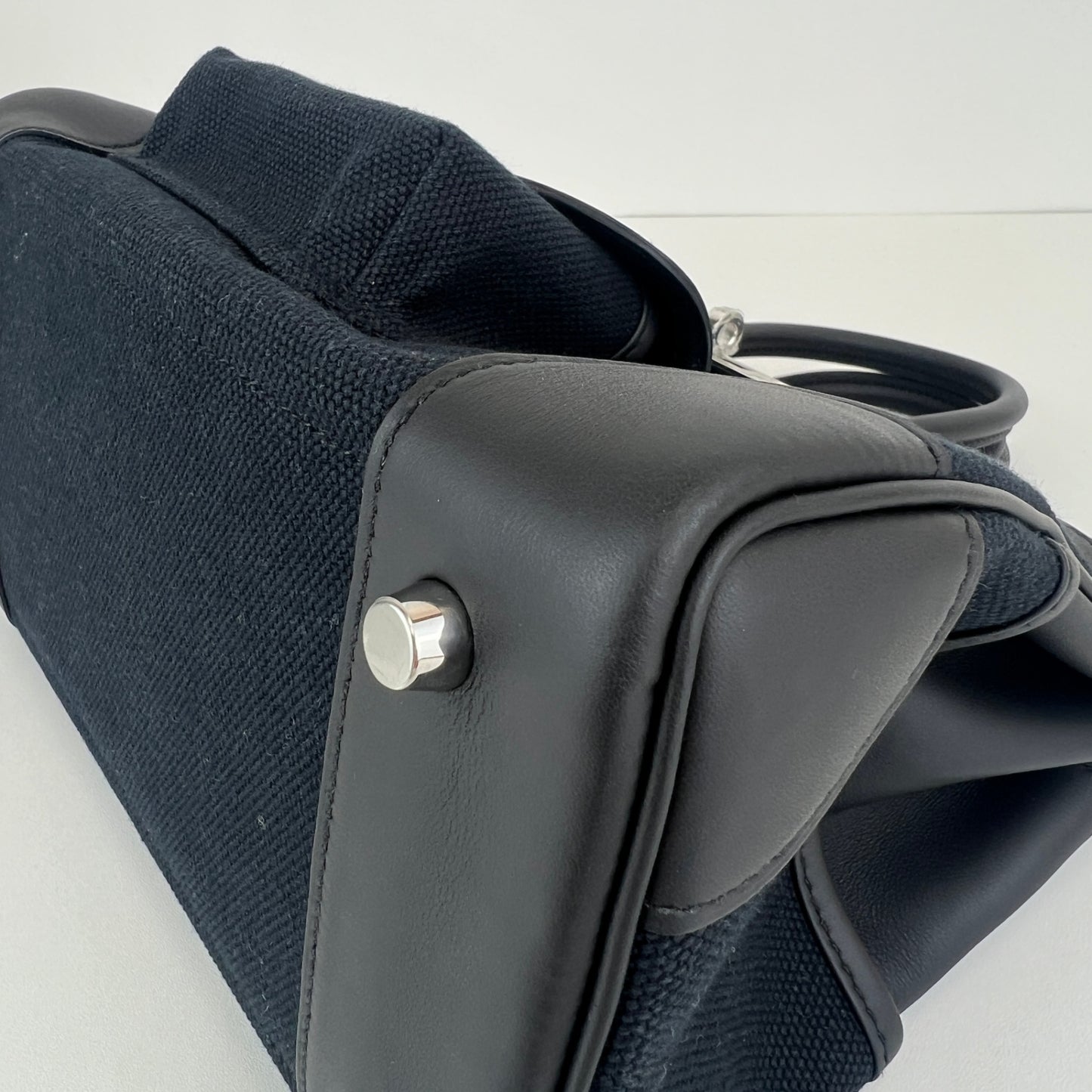 Birkin25 cargo バーキン25カーゴ Black ブラック  PHW シルバー金具 Toile goelan/Swift トワルゴエラン/スイフト Stamp-K K刻印