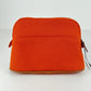 Hermès エルメス Trousse Bolide mini ボリードポーチ ミニ 綿100% Orange feu オレンジフー