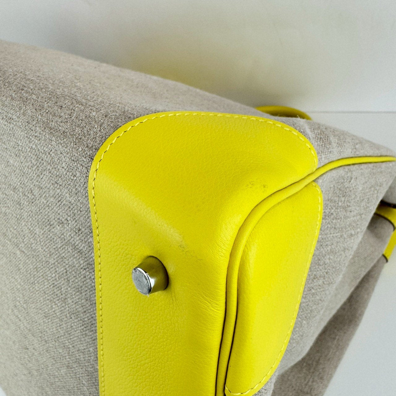 Haut a courries 40 Combi オータクロア40コンビ　Yellow イエロー　PHW シルバー金具　Stamp-D D刻印