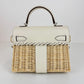 Mini kelly picnic ミニケリーピクニック Nata ナタ Swift/Rattan スイフト/ラタン PHW シルバー金具 Stamp-W W刻印