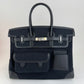 Birkin35 cargo バーキン35カーゴ　Black ブラック  PHW シルバー金具　Toile goelan/Swift　Stamp-W W刻印