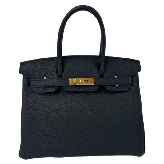 Birkin30 バーキン30 Black ブラック Togo トゴ GHW ゴールド金具 Stamp-B B刻 レディースバッグ ハンドバッグ