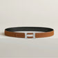 Ceinture H boucleGris moyen Cuir seul de ceinture H #100Black/Gold  Hベルトバックル リバーシブルベルトレザー Black ブラック/Gold ゴールド
