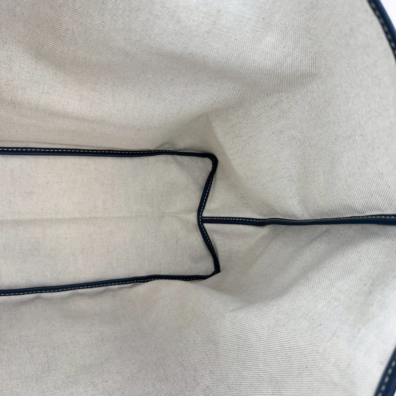 サンルイPM ネイビー　Navy ゴヤールディンキャンバス シュヴロッシュカーフスキン