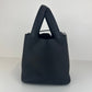 Picotin lock MM ピコタンロックMM Black ブラック Clemence クレマンス PHW シルバー金具 Stamp-K K刻印