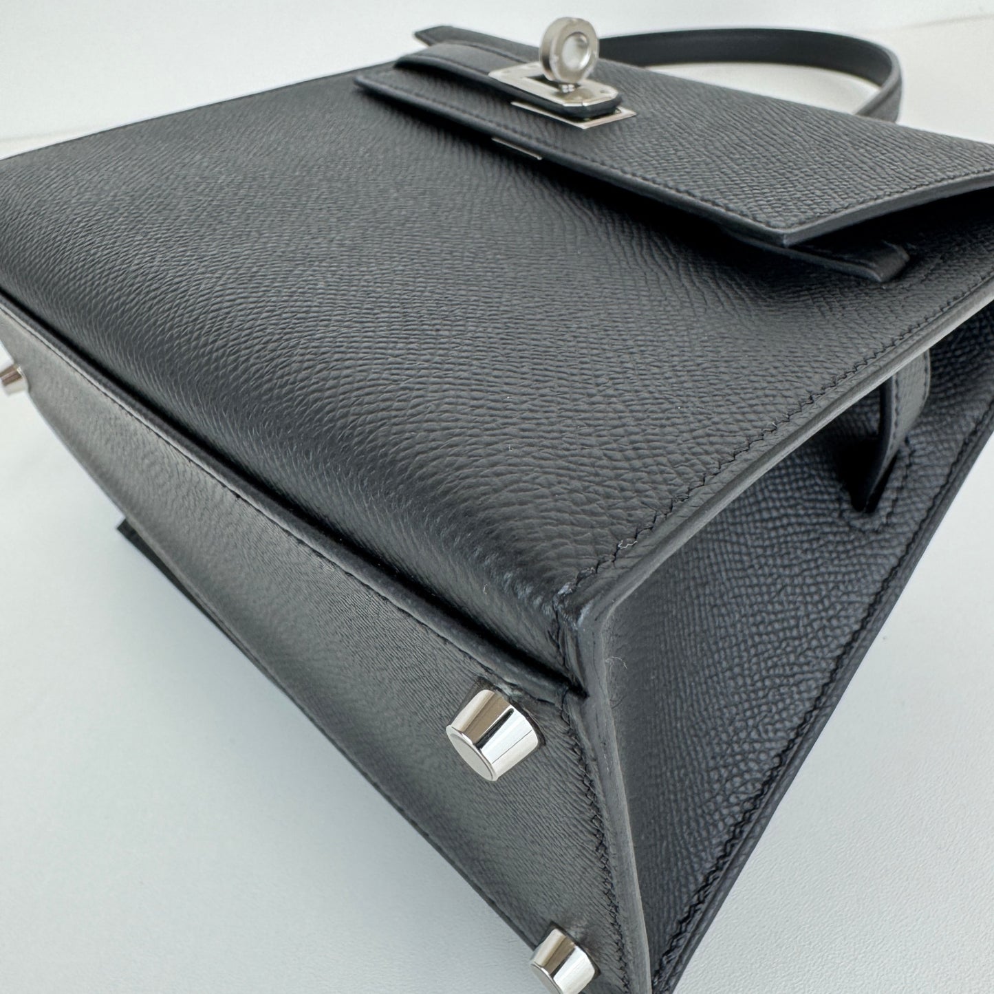 Kelly20 disrder ケリー20 無秩序 Black ブラック Epsom エプソン PHW シルバー金具 Stamp-W W刻印