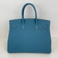 Birkin35 バーキン35 New blue jean ニューブルージーン PHW シルバー金具 Stamp-K K刻印 Togo トゴ