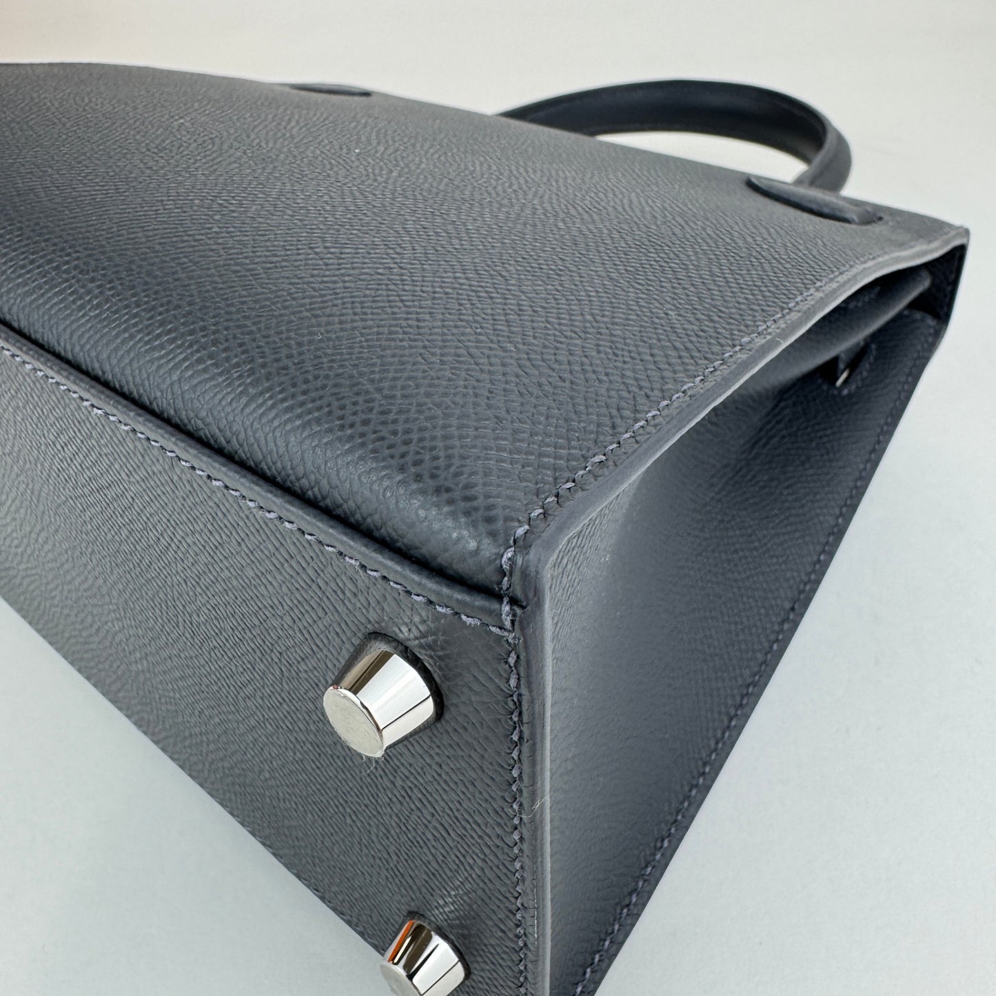 Kelly25 casaque etoilee  ケリー25 カザック エトワール Ardoise/Black/Vert peppermint　  アルドワーズ/ブラック/ヴェールペパーミント  PHW シルバー金具 Epsom/Tadelakt/Chevre  エプソン/タデラクト/シェーブル    Stamp-W W刻印