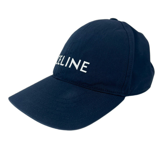 CELINE セリーヌ ベースボールキャップ 綿100％ ネイビー