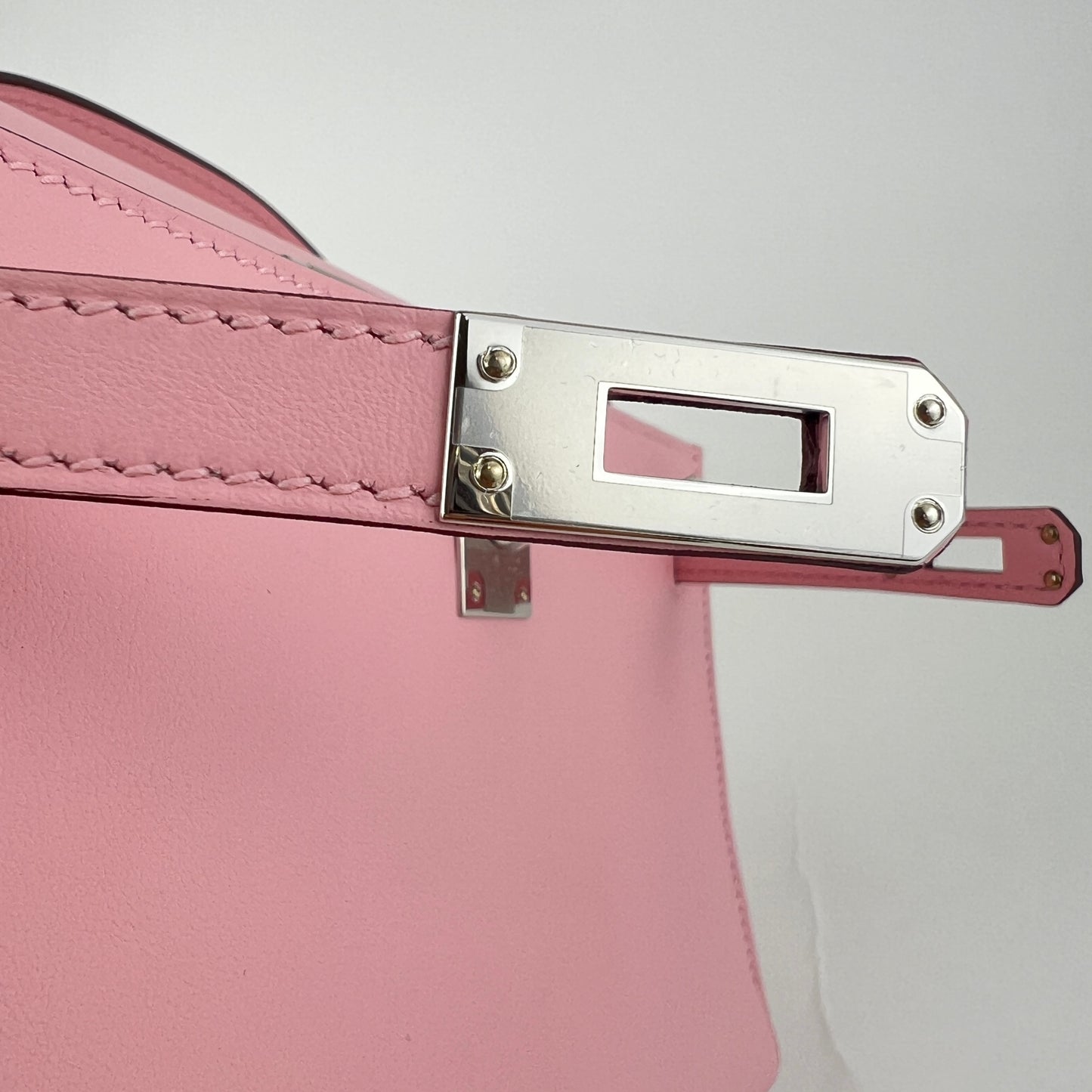 Pochette kelly ポシェットケリー Rose sakura ローズサクラ Swift スイフト PHW シルバー金具 Stamp-K K刻印