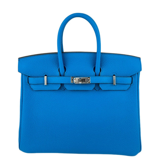 Birkin25 バーキン25 Blue zanzibar ブルーザンジバル PHW シルバー金具 Z刻 Togo トゴ