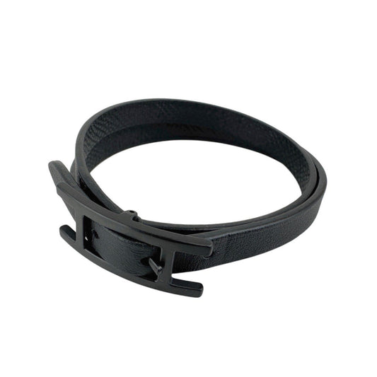 Behapi Double Tour bracelet  レザーブレスレット Black ブラック Black Swift スウィフト Epsom エプソン