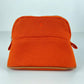 Hermès エルメス Trousse Bolide mini mini ボリードポーチ ミニミニ 綿100% Orange feu オレンジフー