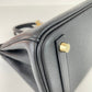 Birkin25 バーキン25 Black ブラック GHW ゴールド金具 W刻 Togo トゴ