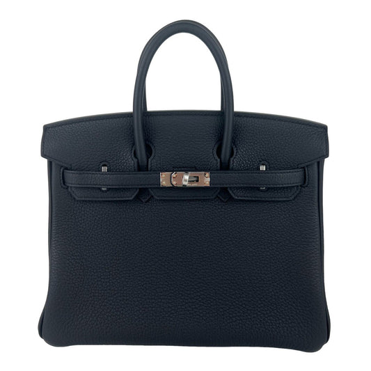 Birkin25 バーキン25 Black ブラック Togo トゴ PHW シルバー金具 W刻印 Togo トゴ