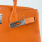 Birkin30 バーキン30 Orange オレンジ  PHW シルバー金具 Togo トゴ Stamp-W W刻印