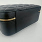 CHANEL シャネル ココマーク マトラッセ ヴァニティ トップハンドル  チェーンショルダーバッグ Black ブラック  GHW ゴールド金具 　AS3319 ICチップ