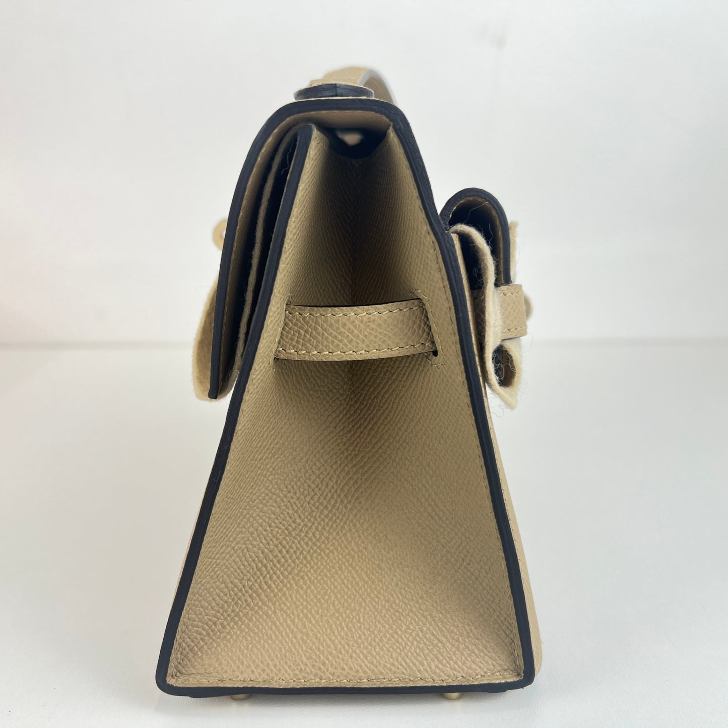 Mini kelly disorder ミニケリー 無秩序 Poussiere プシエール PMBHW  シャンパンゴールド金具 Stamp-K K刻印 Epsom エプソン