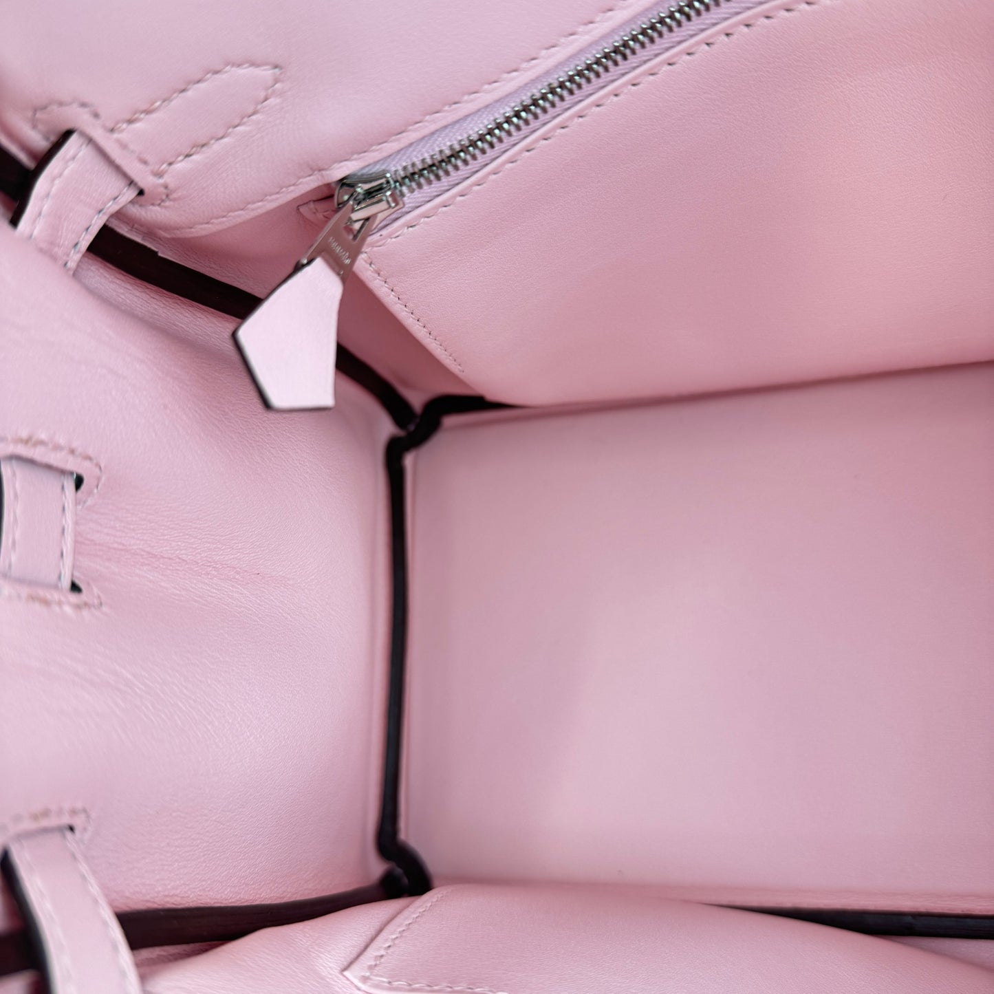 Birkin25 バーキン25 Rose sakura ローズサクラ PHW SV金具 Stamp-D D刻印