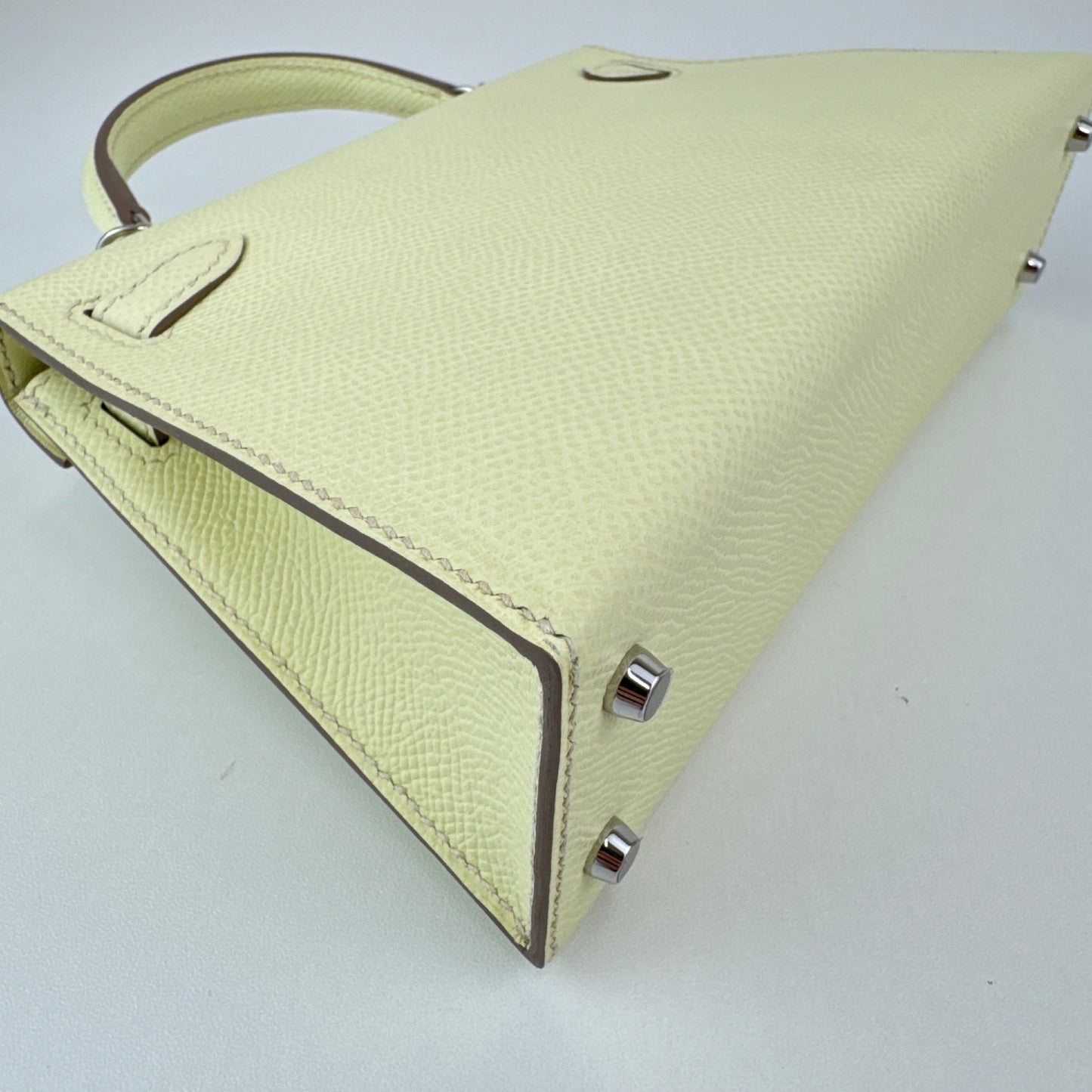 Mini kelly Jaune milton ジョーヌミルトン Epsom エプソン EHW エレクトラム金具 Stamp-W W刻