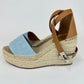 Tipoli espadrille ティポリ エスパドリーユ ウェッジソール Blue clair/Natural ブルークレール/ナチュラル Denim/Calf デニム/カーフ 36(23cm) レディースサンダル