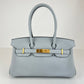Shoulder Birkin29 ショルダーバーキン29 Blue glacier ブルーグラシエ Evercolor エバーカラー GHW ゴールド金具 Stamp-K K刻印