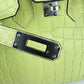 Birkin25 バーキン25 Jaune bourgeon ジョーヌブルジョン Alligatorアリゲーター PHW シルバー金具 Stamp-U U刻印