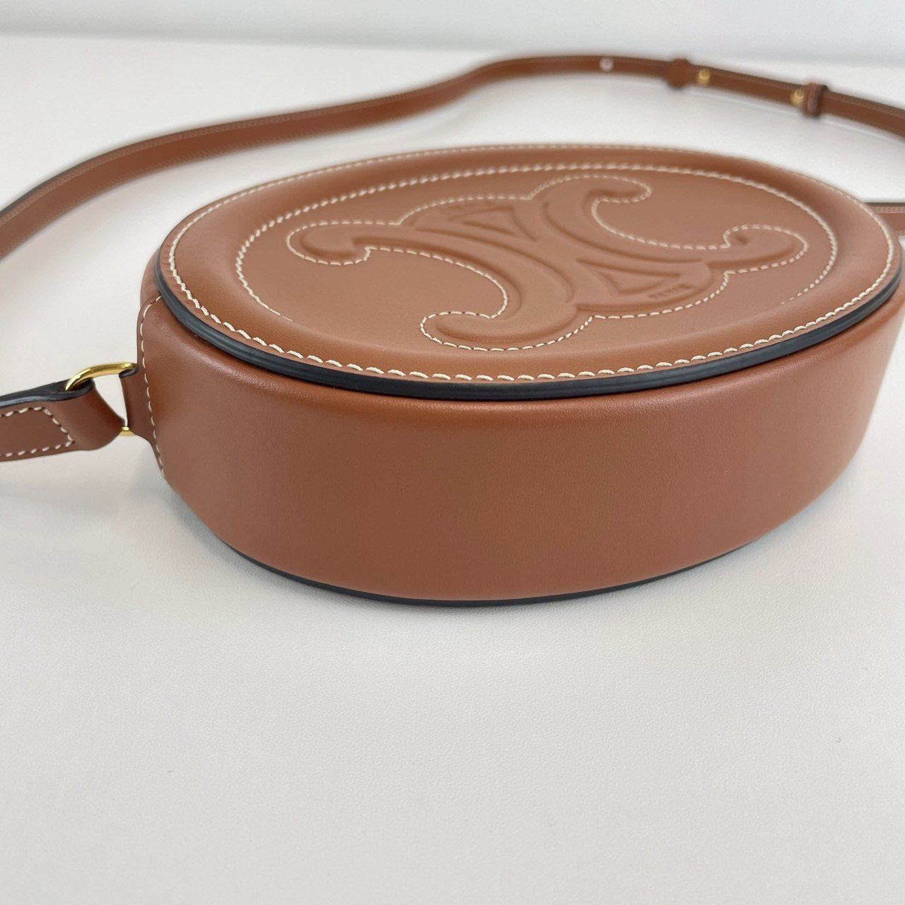 キュイルトリオンフオーバルパース ブラウン トリオンフ カーフ