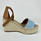 Tipoli espadrille ティポリ エスパドリーユ ウェッジソール Blue clair/Natural ブルークレール/ナチュラル Denim/Calf デニム/カーフ 36(23cm) レディースサンダル