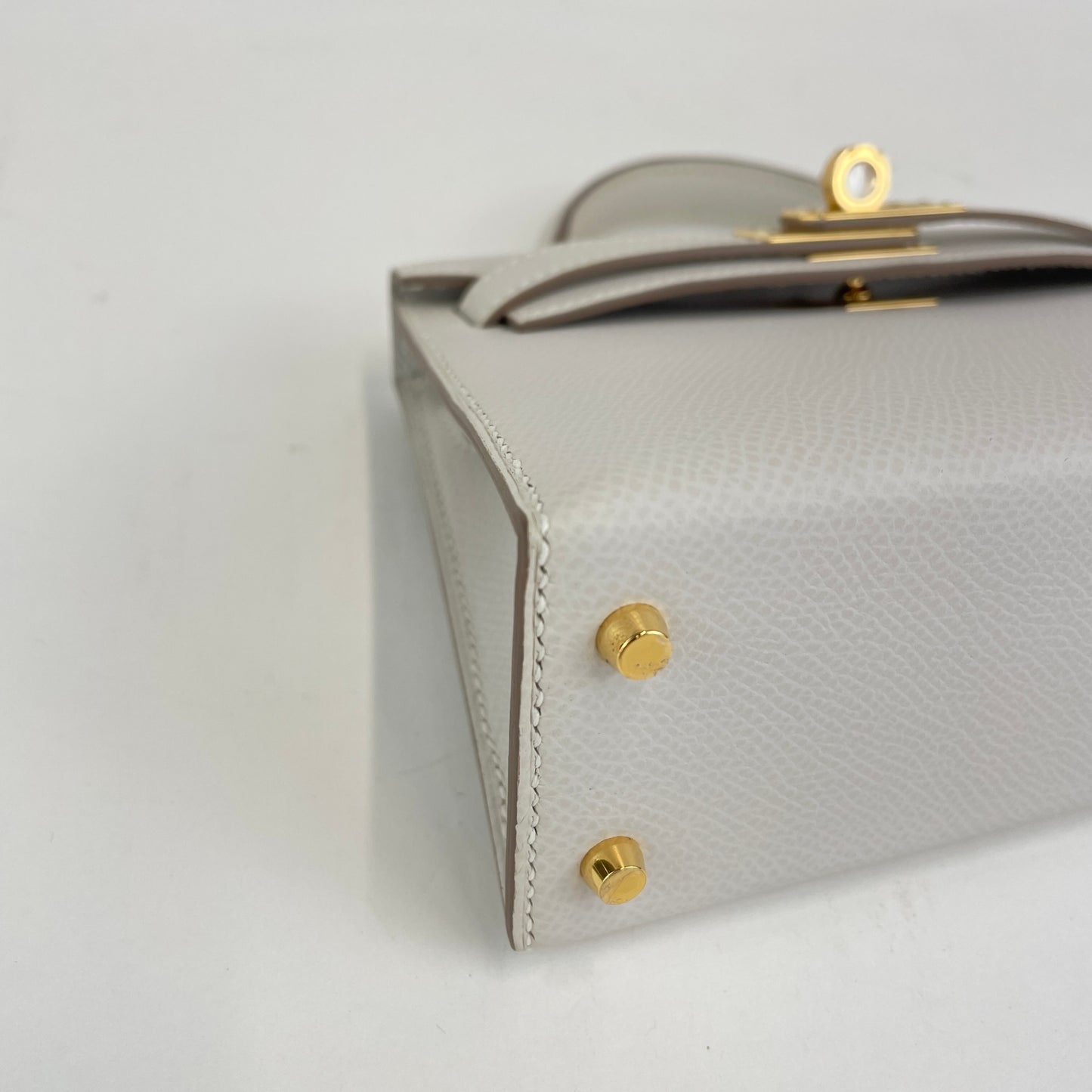 Mini kelly ミニケリー Gris perle グリペール  GHW ゴールド金具 Epsom エプソン Stamp-B B刻印