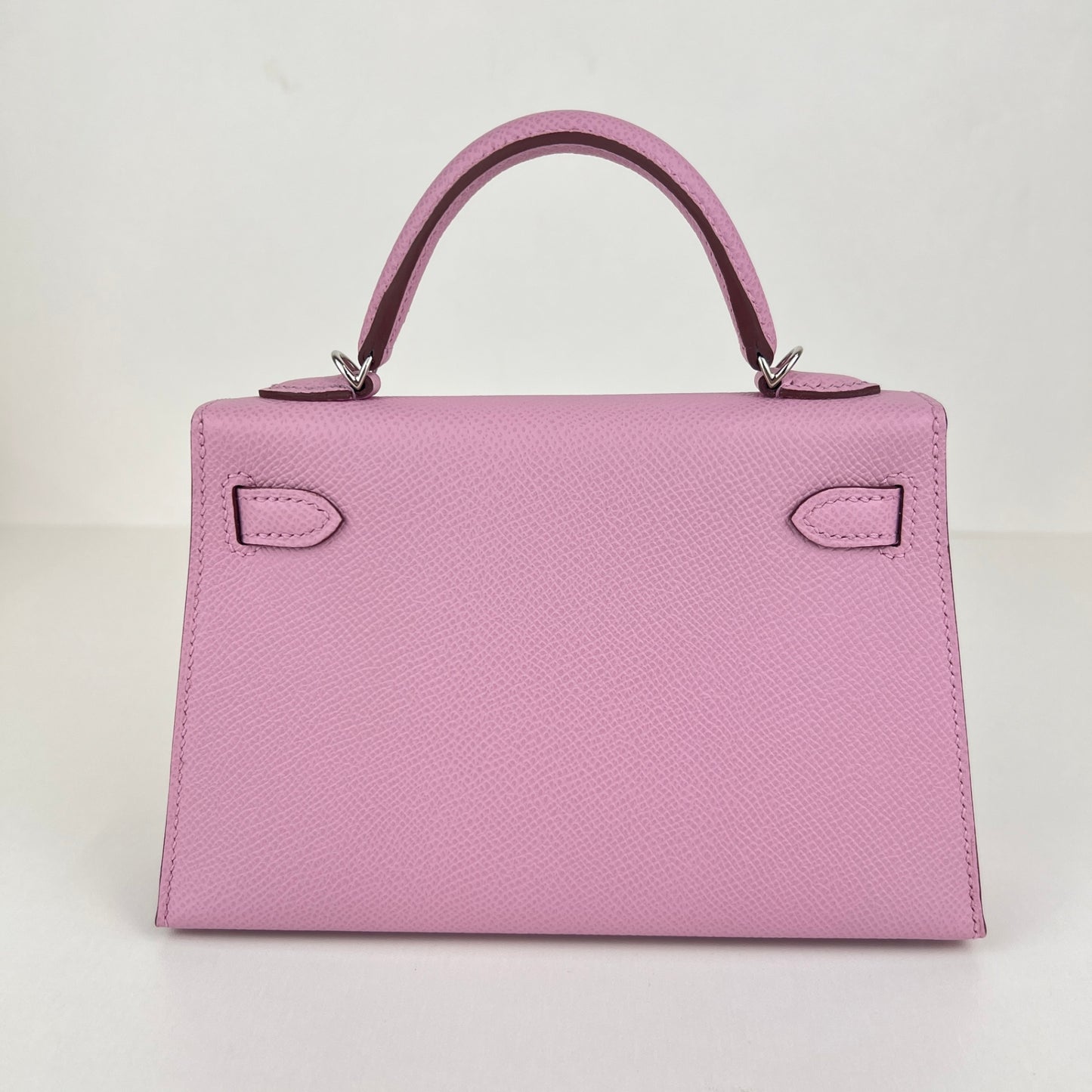 Mini kelly ミニケリー Mauve Sylvestre　モーヴシルベストル  PHW シルバー金具 Epsom エプソン Stamp-K K刻印