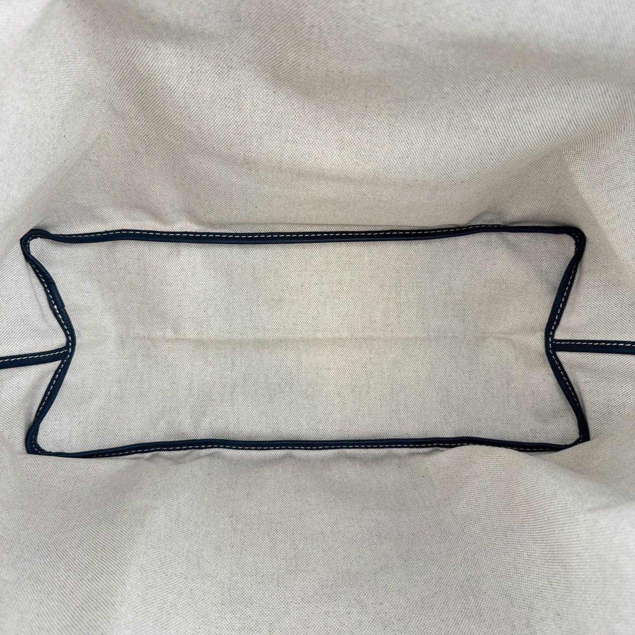 サンルイPM ネイビー　Navy ゴヤールディンキャンバス シュヴロッシュカーフスキン