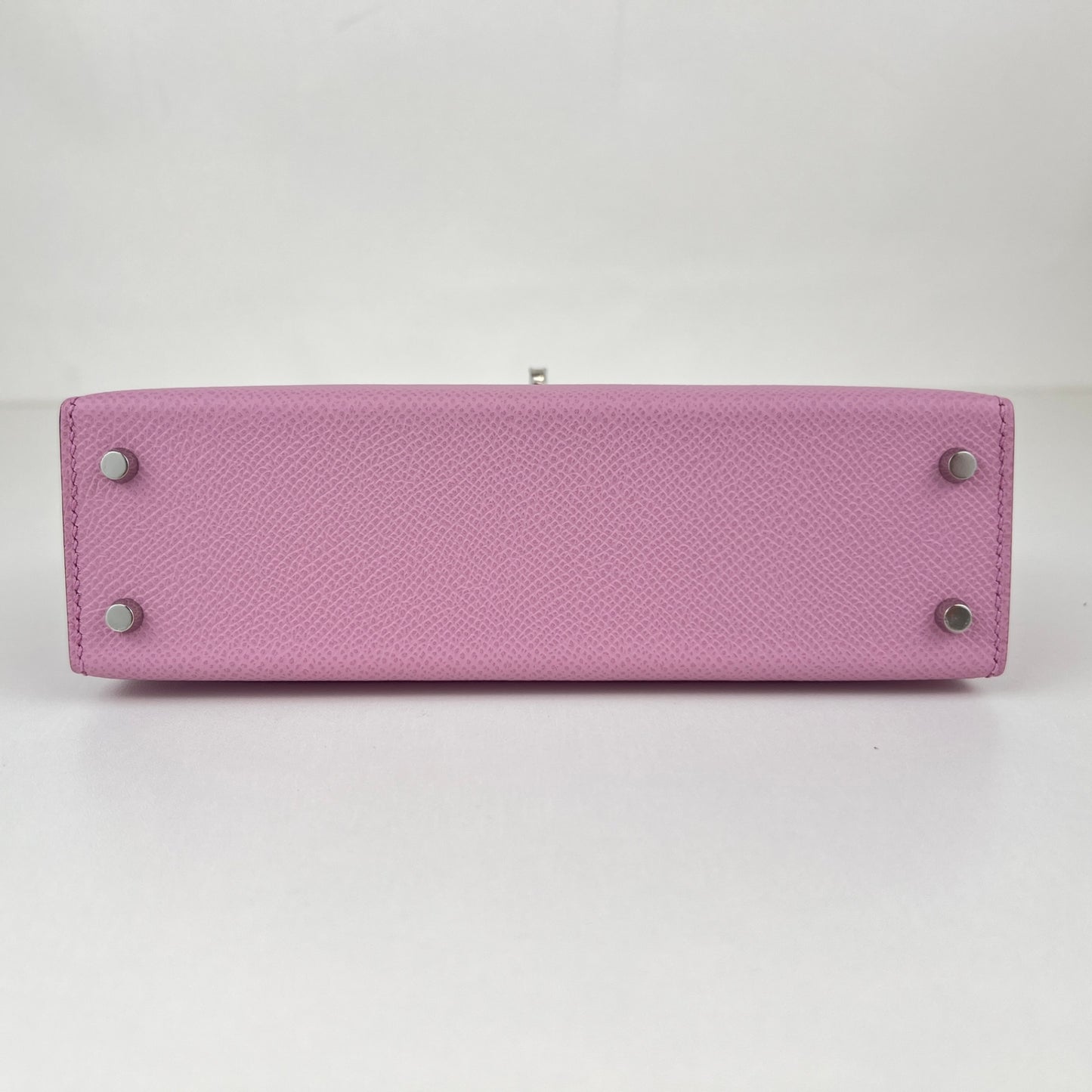 Mini kelly ミニケリー Mauve sylvestre モーヴシルベストル Epsom エプソン PHW シルバー金具 Stamp-K K刻印