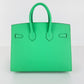 Birkin25 sellier バーキン25 セリエ Vert comic ヴェールコミック GHW ゴールド金具 W刻 Epsom エプソン
