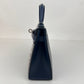 Mini kelly cloute ミニケリークルーテ Blue abysse ブルーアビス  PHW シルバー金具 Stamp-K K刻印 Box calf ボックスカーフ