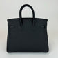 Birkin25 バーキン25 Black ブラック PHW シルバー金具 W刻 Togo トゴ