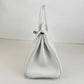 Birkin25 バーキン25 New white ニューホワイト Swift スイフト PHW シルバー金具 Stamp-W W刻印