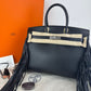 Birkin35 anate バーキン35アナーテ Stamp-W W刻印 Evergrain エヴァーグレイン Black ブラック PHW シルバー金具