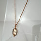 Hermès エルメス Mini Maillon pendant ミニ マイヨン ペンダント メタル Marron grace / Rosegold ：マロングラッセ / ローズゴールド