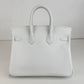 Birkin25 バーキン25 New white ニューホワイト Swift スイフト PHW シルバー金具 Stamp-W W刻印