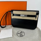 Hermès エルメス Kelly depeche　ケリーデペッシュ Stamp-W W刻印 Box calf　ボックスカーフ Black ブラック   PHW シルバー金具