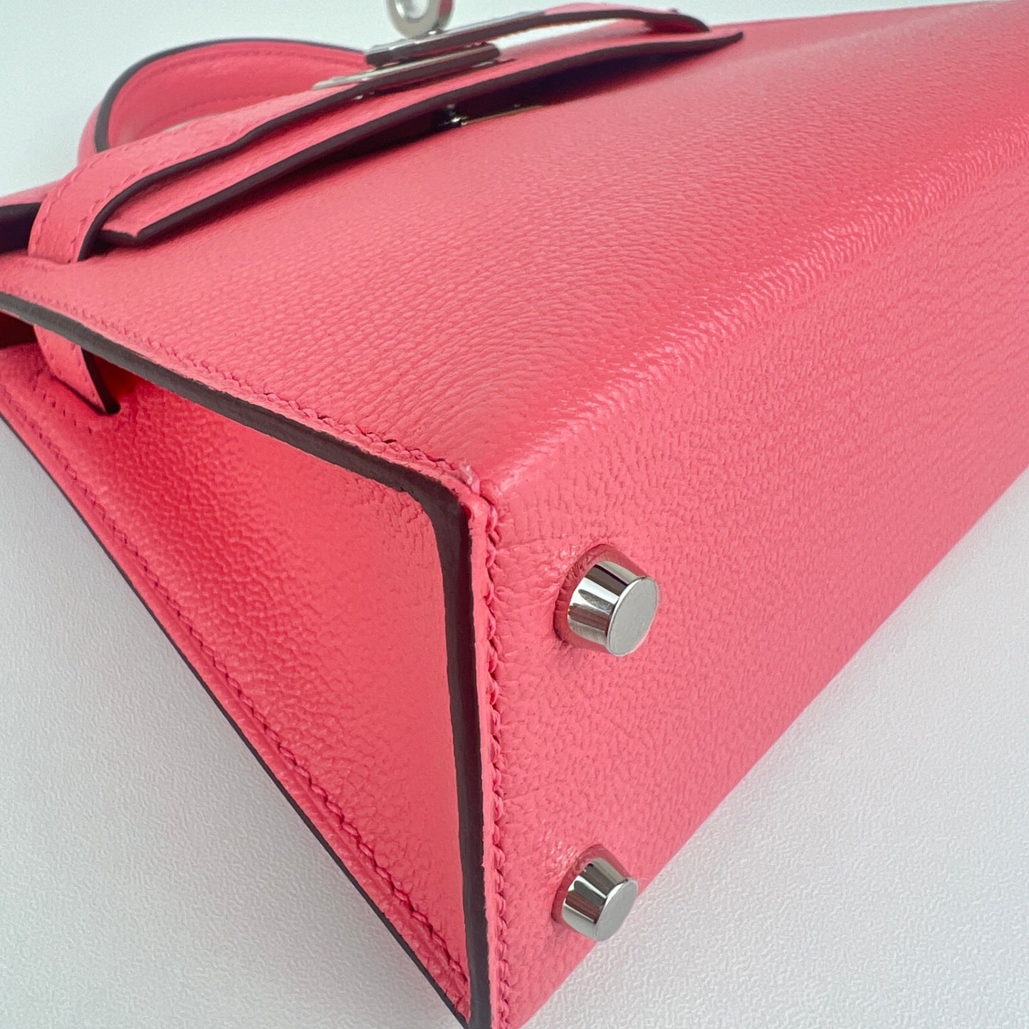 Mini kelly verso ミニケリーヴェルソ Rose ete ローズエテ PHW シルバー金具 Stamp-B B刻