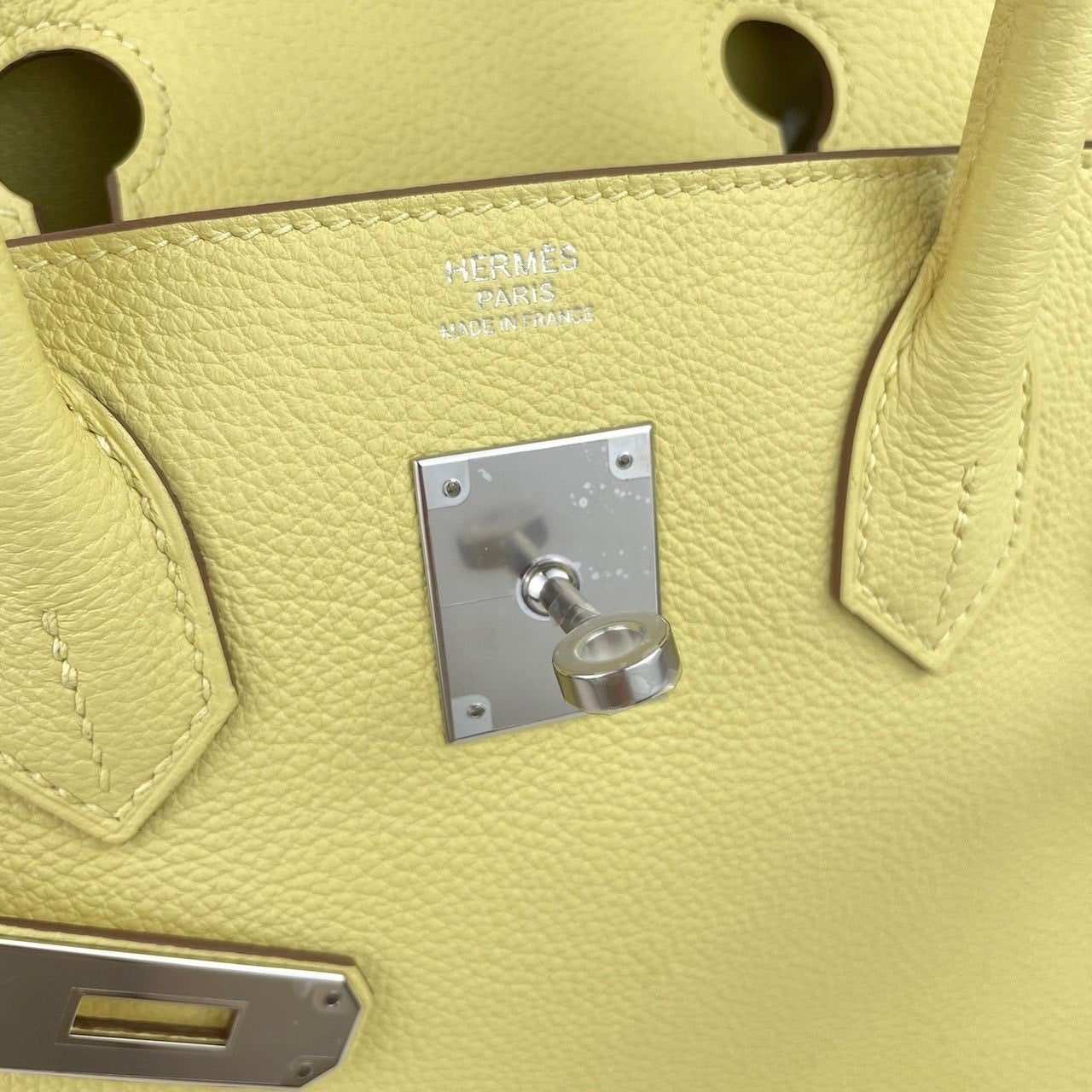 Birkin30 バーキン30 Jaune poussin ジョーヌプッサン Togo トゴ PHW シルバー金具 B刻 ハンドバッグ レディースバッグ