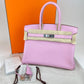 Birkin30 バーキン30 Mauve sylvestre モーヴシルベストル Taurillon Clemence トリヨンクレマンス PHW シルバー金具 Z刻印