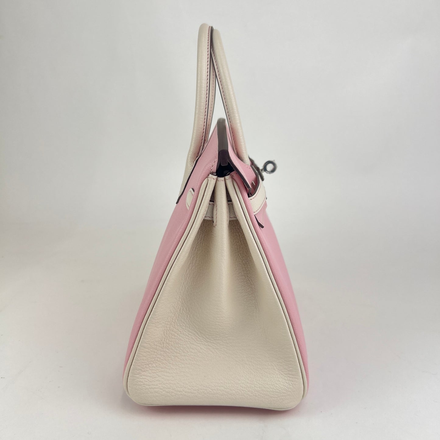 Birkin25 PO バーキン25パーソナルオーダー Rose sakura/Nata ローズサクラ/ナタ  PHW シルバー金具 Chevre シェーブル Stamp-B B刻印