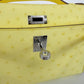 Kelly pochette ケリーポシェット Limoncello リモンチェッロ Ostrich オーストリッチ PHW シルバー金具 Stamp-B B刻印 ハンドバッグ