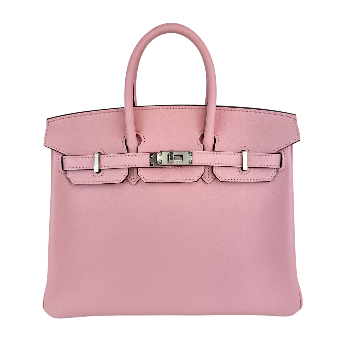 Birkin25 バーキン25 Rose sakura ローズサクラ PHW SV金具 Stamp-D D刻印