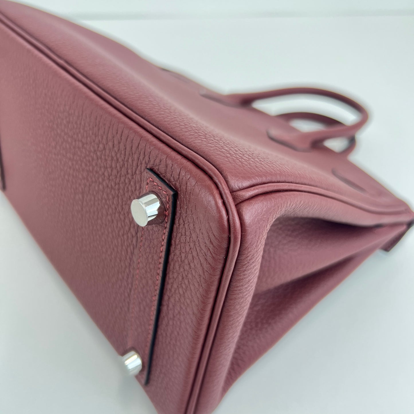 Birkin25 バーキン25 Rouge H ルージュアッシュ　PHW シルバー金具 tamp-K K刻